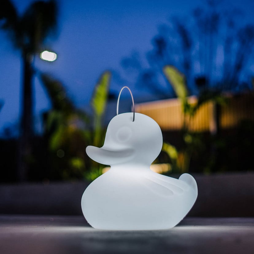 lampenwelt LED-Designleuchte DUCK-DUCK XL für außen in Weiß Zeitlich begrenztes Angebot