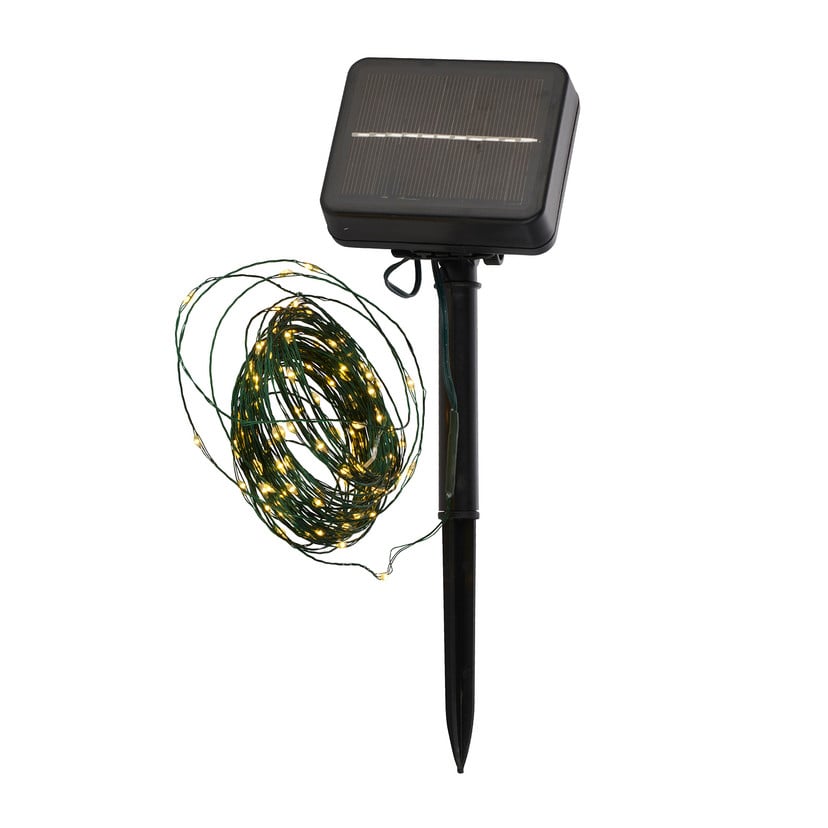 lampenwelt LED-Solarlichterkette Knirke Solar 7 9 m 80 LEDs