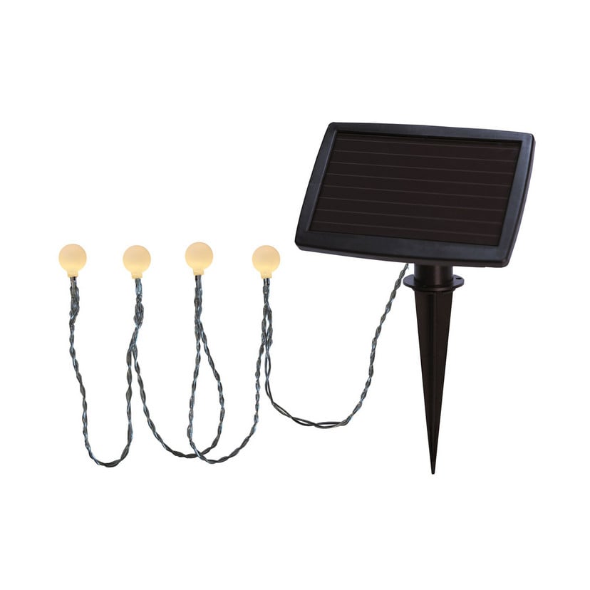 lampenwelt Warmweiß leuchtende LED-Solar-Lichterkette Globini Räumungsverkauf