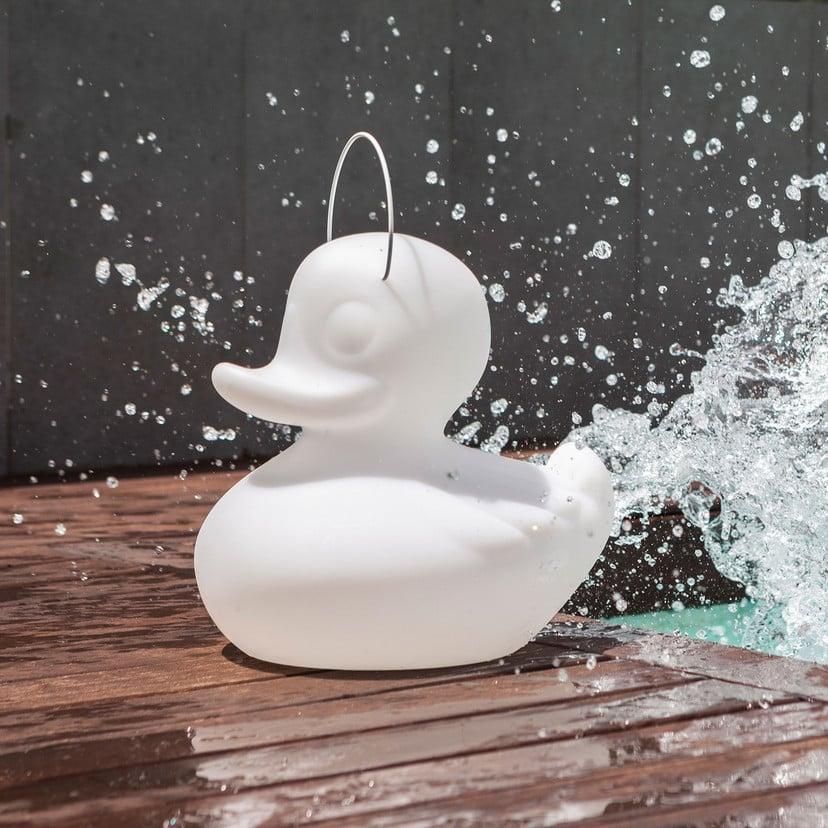 lampenwelt LED-Designleuchte DUCK-DUCK S für außen in Weiß