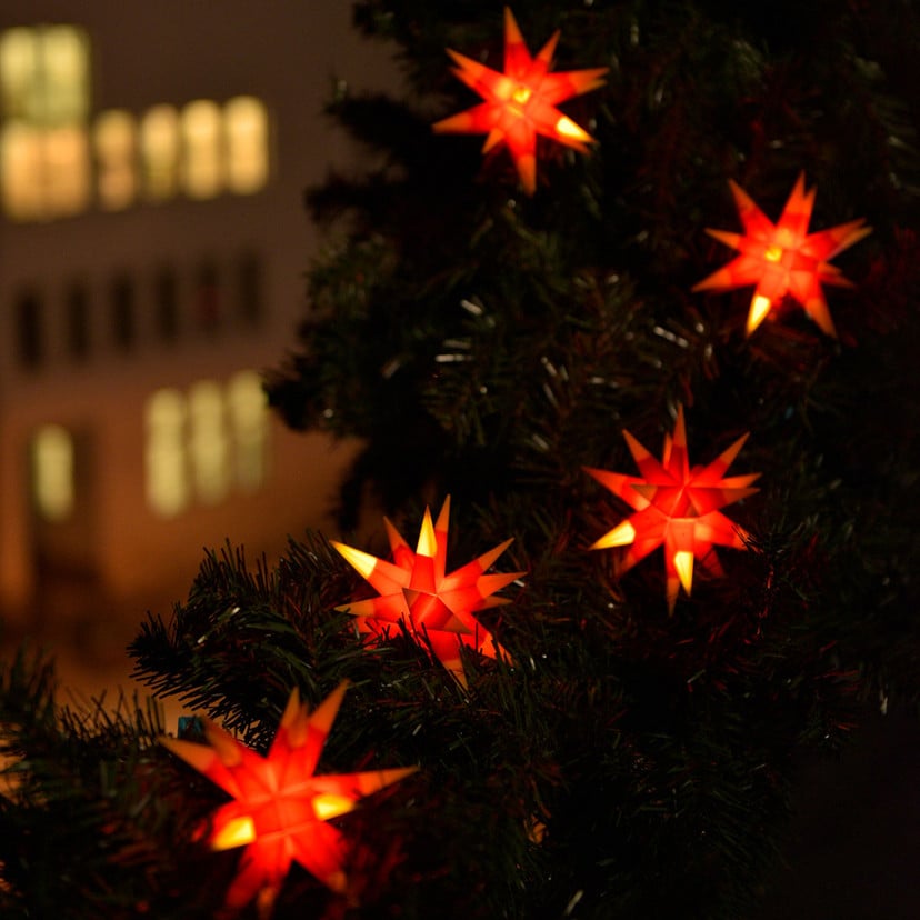 lampenwelt Zweifarbige LED-Lichterkette m. 9 Sternen gelb-rot Bis zu 50% Rabatt