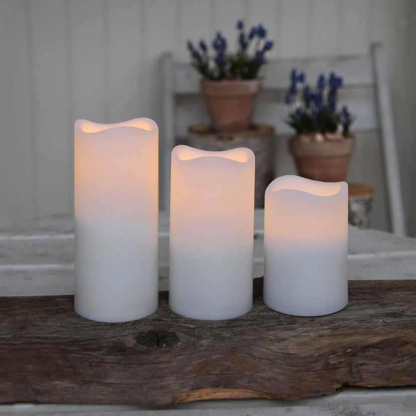 lampenwelt Dreierset LED-Kerzen für den Außenbereich Sonderangebot der Fabrik