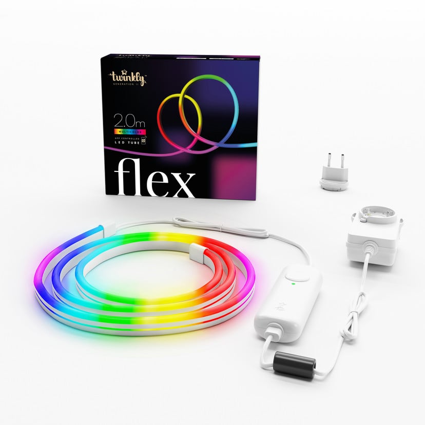 lampenwelt Twinkly Light flex LED-Lichtschlauch RGB 2m WIFI