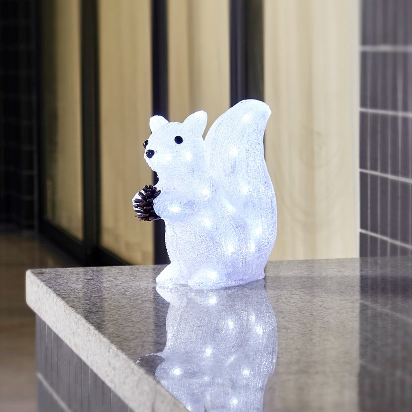 lampenwelt Lindby Yuki LED-Dekofigur Kunststoff Eichhörnchen
