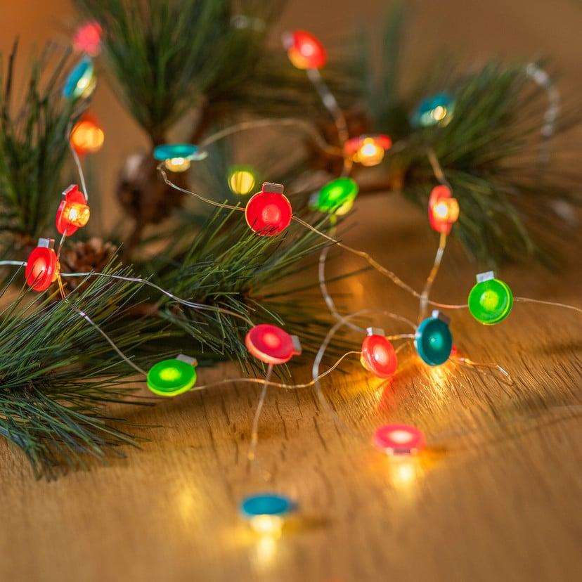 lampenwelt Lindby LED-Lichterkette Motje Kugeln rot grün 320 cm