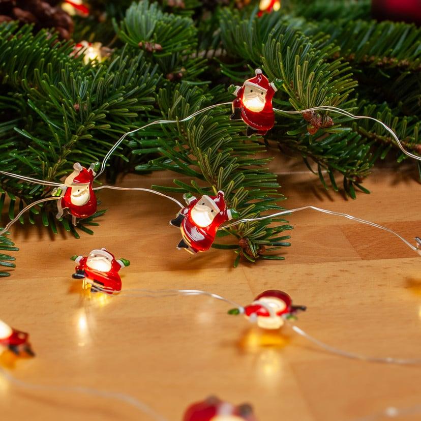 lampenwelt Lindby LED-Lichterkette Motje Weihnachtsmann 320 cm IP20