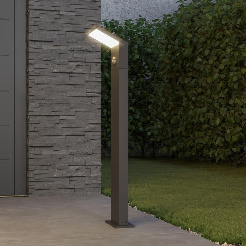 lampenwelt Arcchio LED-Wegeleuchte Yolena Sensor 100cm anthrazit