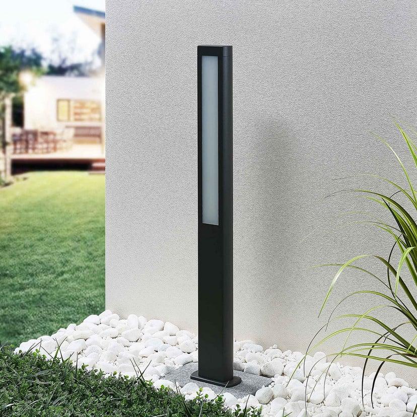 lampenwelt Lucande LED-Wegeleuchte Mhairi eckig anthrazit 100 cm Versandkostenfrei