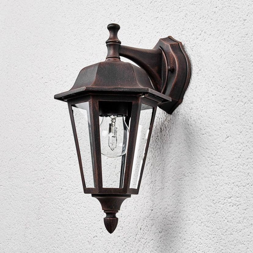 lampenwelt Lindby Außenwandleuchte Lamina Fassung oben Laterne E27 Vatertagsangebot