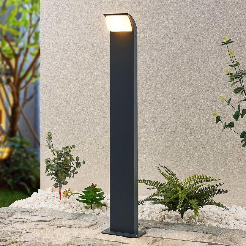 lampenwelt Lucande LED-Wegeleuchte Tinna 80 cm anthrazit IP65