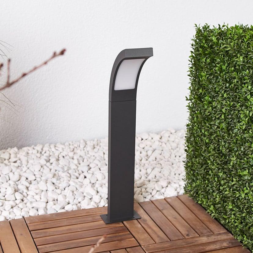 lampenwelt Lucande LED-Pollerleuchte Juvia 60 cm grafitgrau IP54 VIP-Rabatte