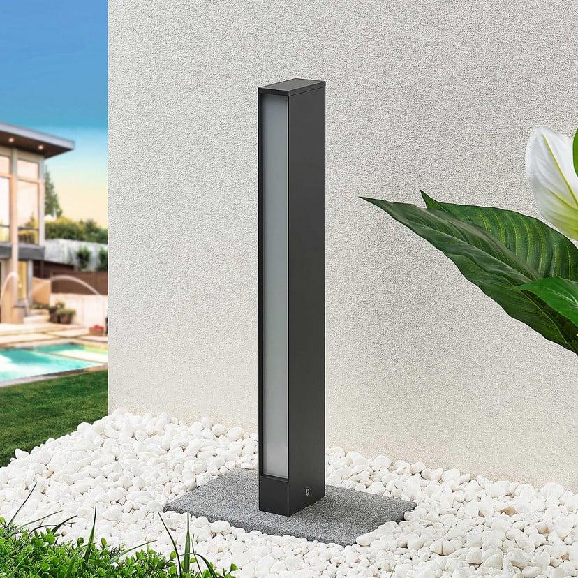 lampenwelt Lucande LED-Wegeleuchte Lirka dunkelgrau Metall 60 cm Letzte 3 Tage