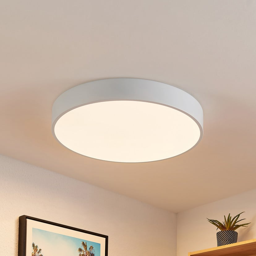 lampenwelt Lindby LED-Deckenleuchte Simera Ø 50cm weiß dimmbar