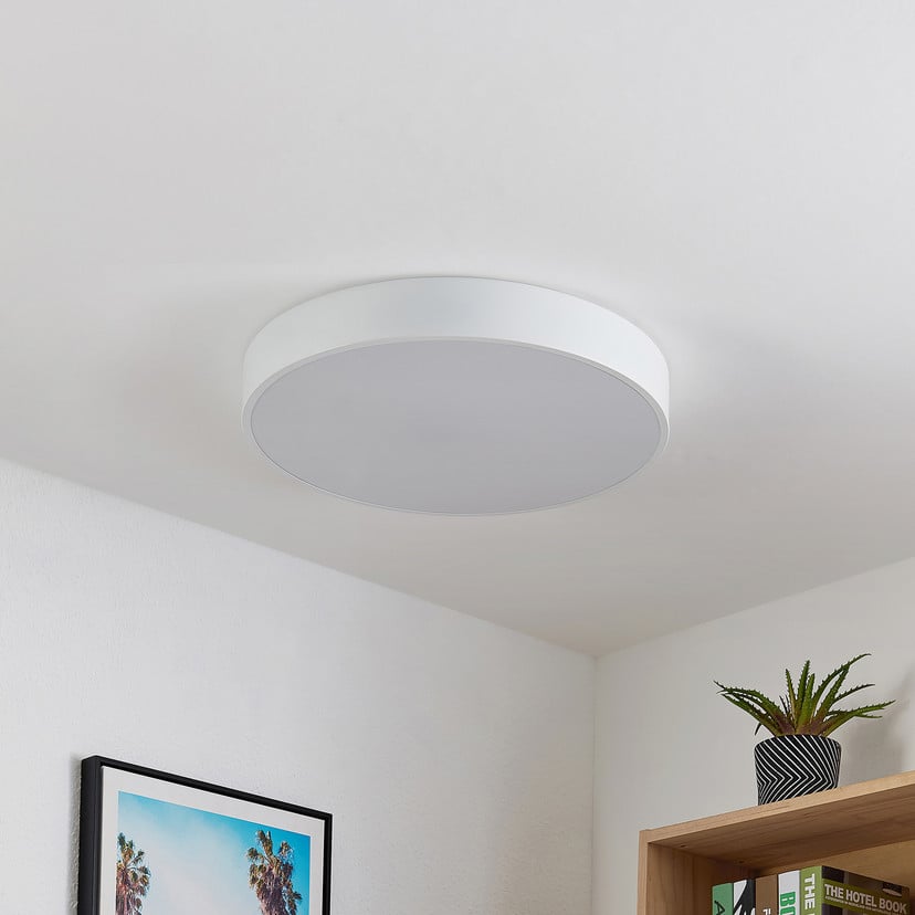 lampenwelt Lindby LED-Deckenleuchte Simera Ø 50cm weiß dimmbar Bis zu 55% Rabatt