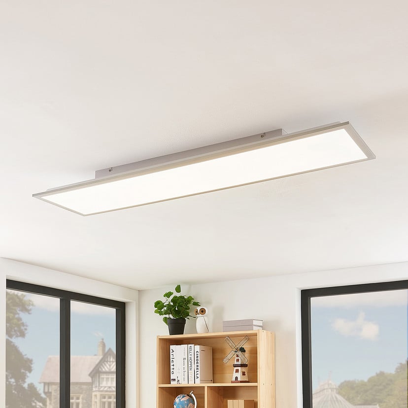 lampenwelt Lindby LED-Panel Stenley 4.000 K 120 cm x 30 cm weiß Clearance-Verkauf