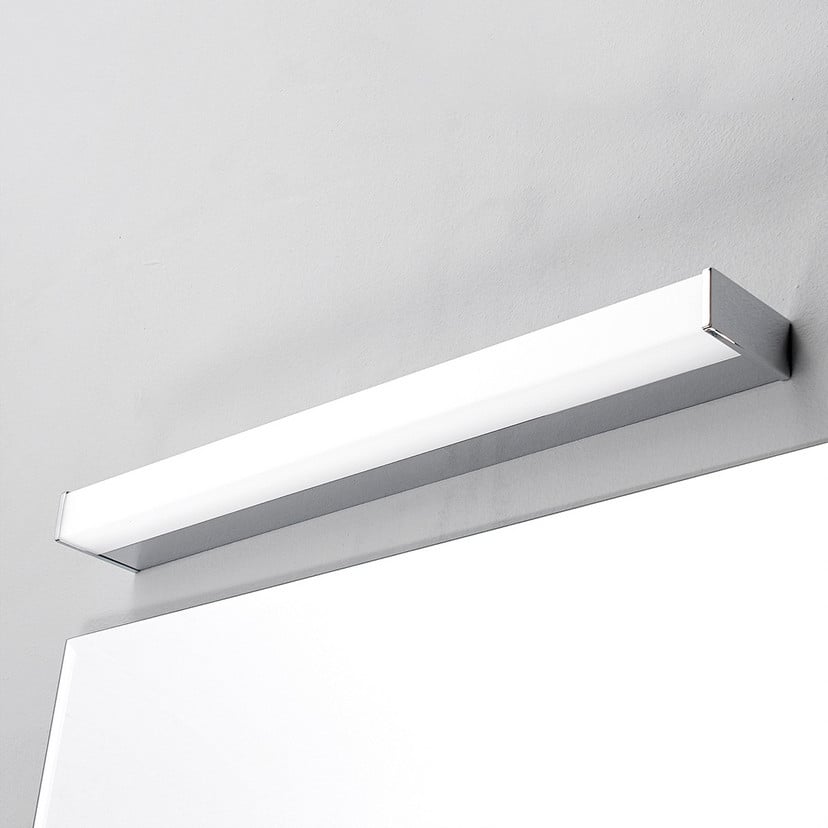 lampenwelt Lindby LED-Wandlampe Philippa eckig 59 cm chrom IP44 50% Rabatt für begrenzte Zeit