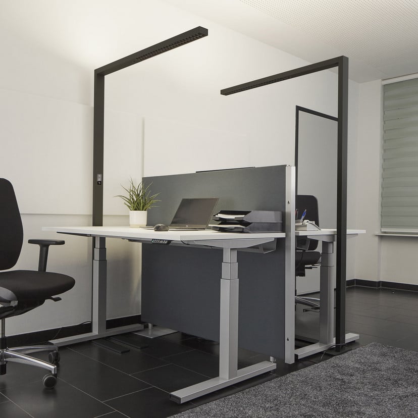 lampenwelt Arcchio LED-Büro-Stehlampe Jolinda 2er-Set schwarz 4.000K Online