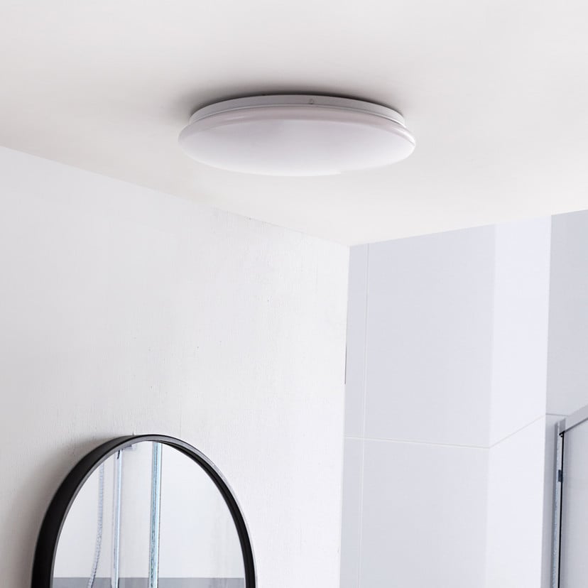lampenwelt Lindby LED-Deckenleuchte Eovi Ø 33 cm weiß 3.000 K rund Outlet