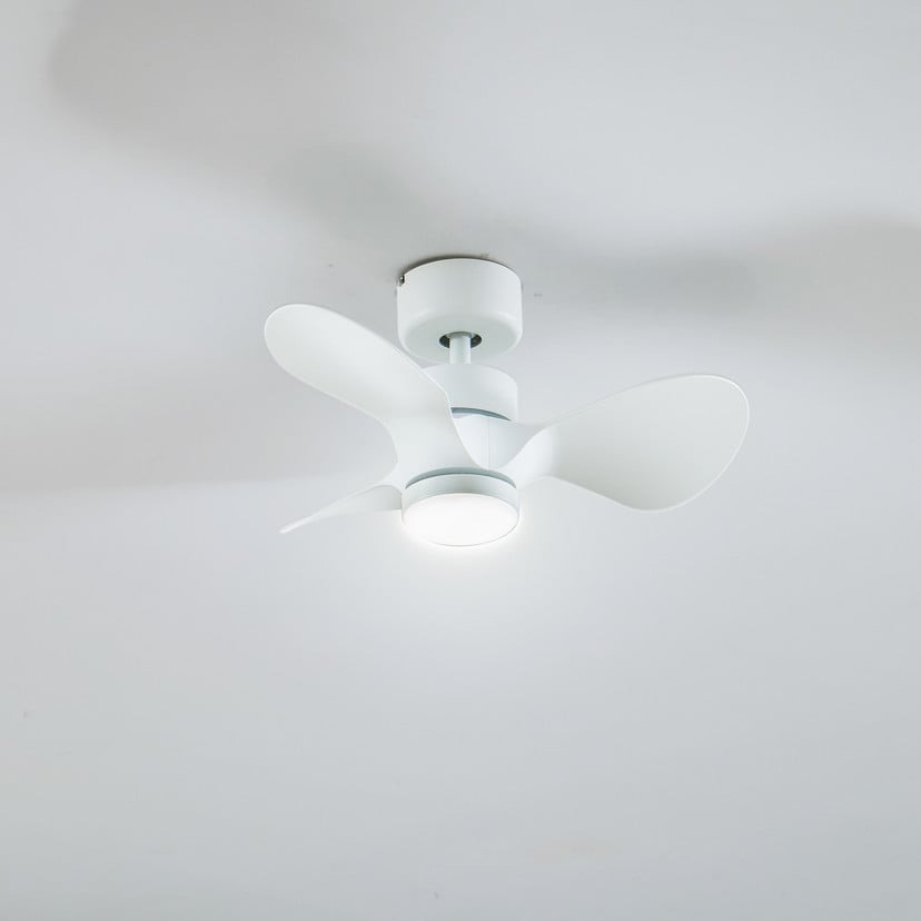 lampenwelt Lindby LED-Deckenventilator Enon weiß DC-Motor leise