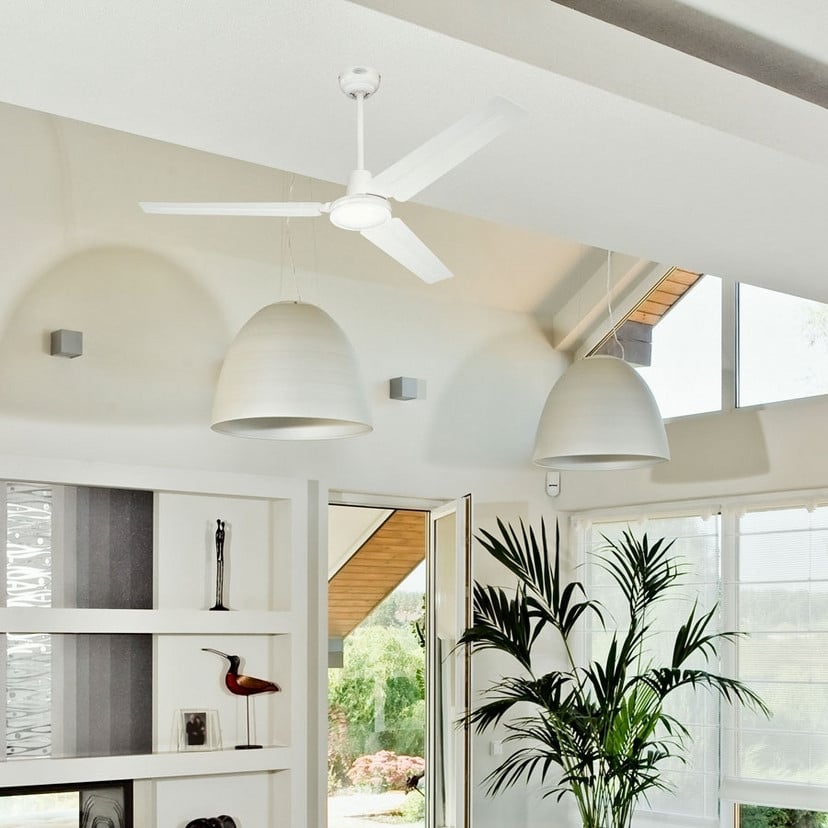 lampenwelt Westinghouse Deckenventilator Industrial weiß leise Ø 142 cm Preisnachlass