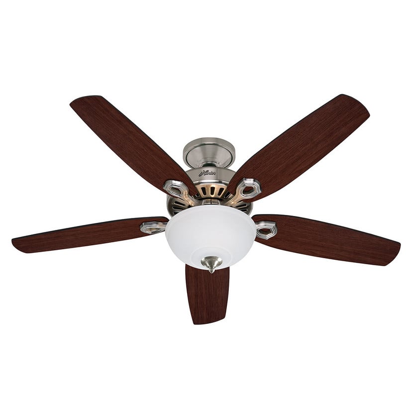 lampenwelt Hunter Builder Deluxe Deckenventilator chrom