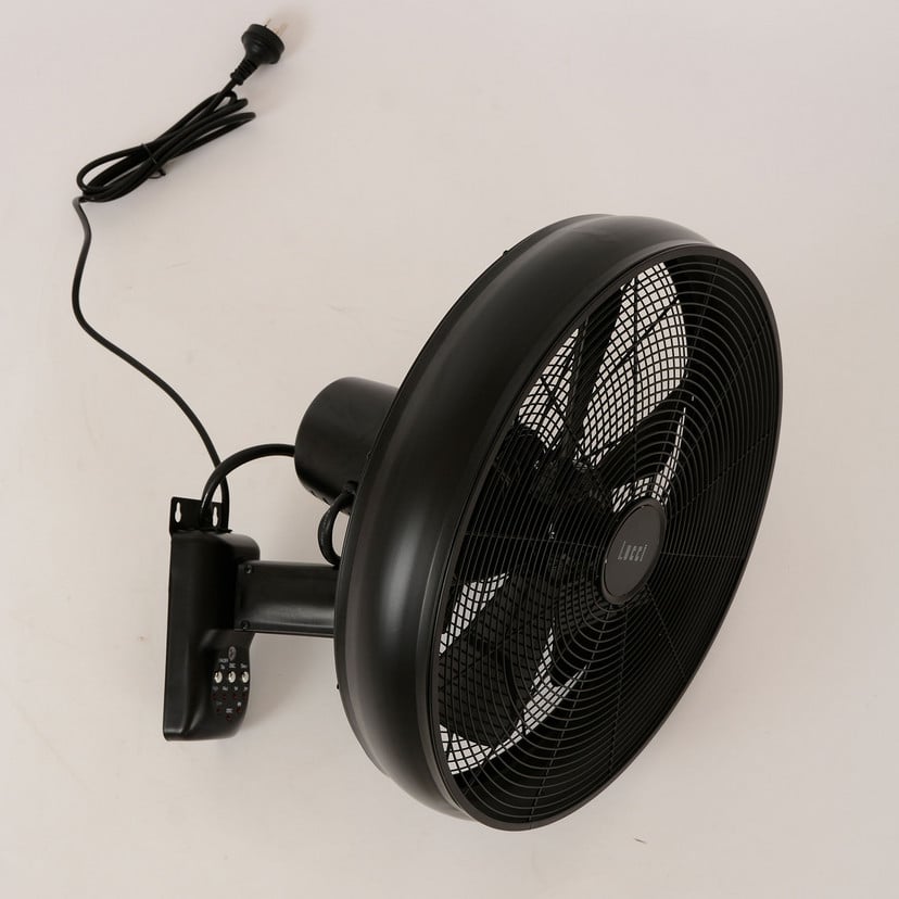 lampenwelt Beacon Wandventilator Breeze bronzefarben/schwarz 41cm leise Black Friday