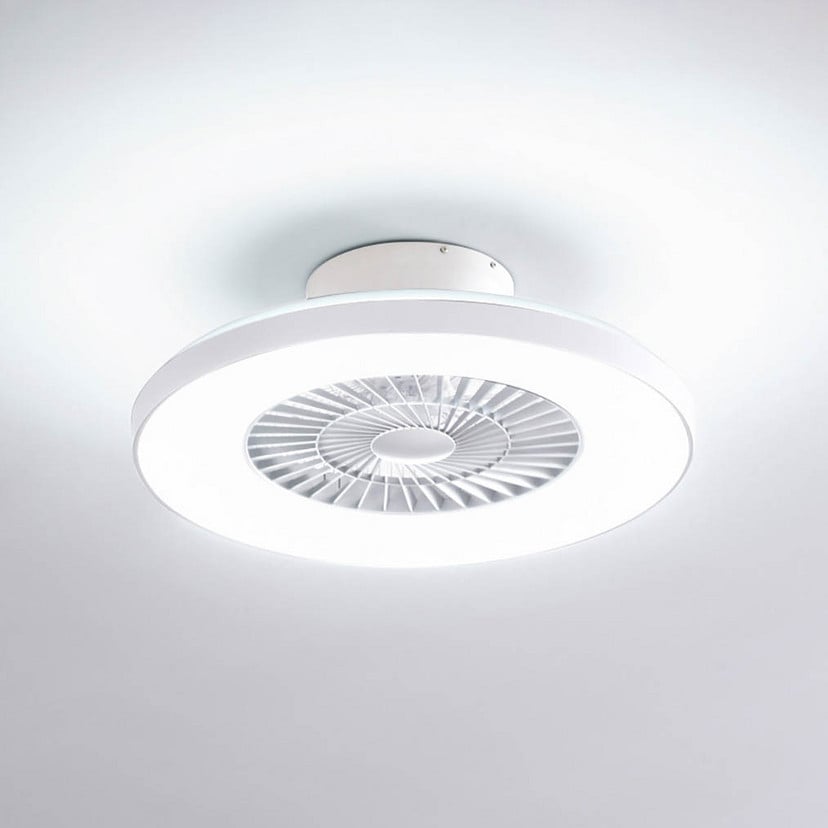 lampenwelt Lindby Smart LED-Deckenventilator Paavo weiß leise Tuya