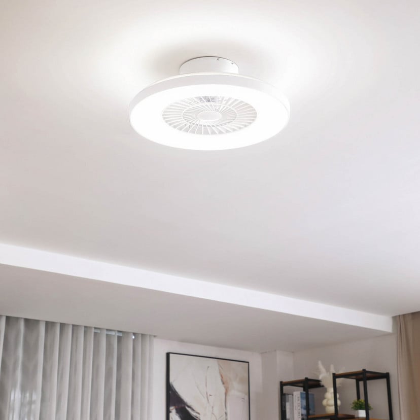 lampenwelt Lindby Smart LED-Deckenventilator Paavo weiß leise Tuya Exklusive Angebote