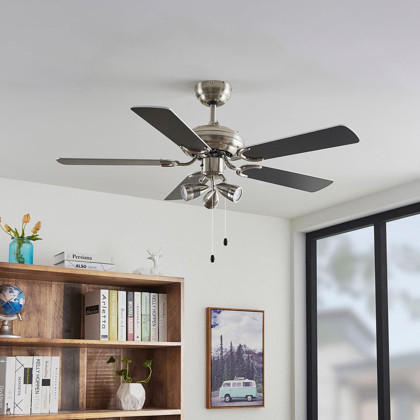 lampenwelt Lindby Deckenventilator mit Licht Anariki leise silber Blitzangebot