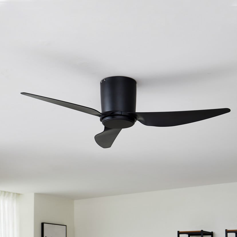 lampenwelt Lindby Deckenventilator Aulo schwarz DC leise Ø 123 cm