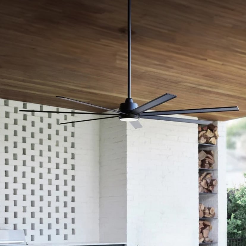 lampenwelt Beacon Deckenventilator mit Licht Atlanta schwarz DC leise Sonderangebote