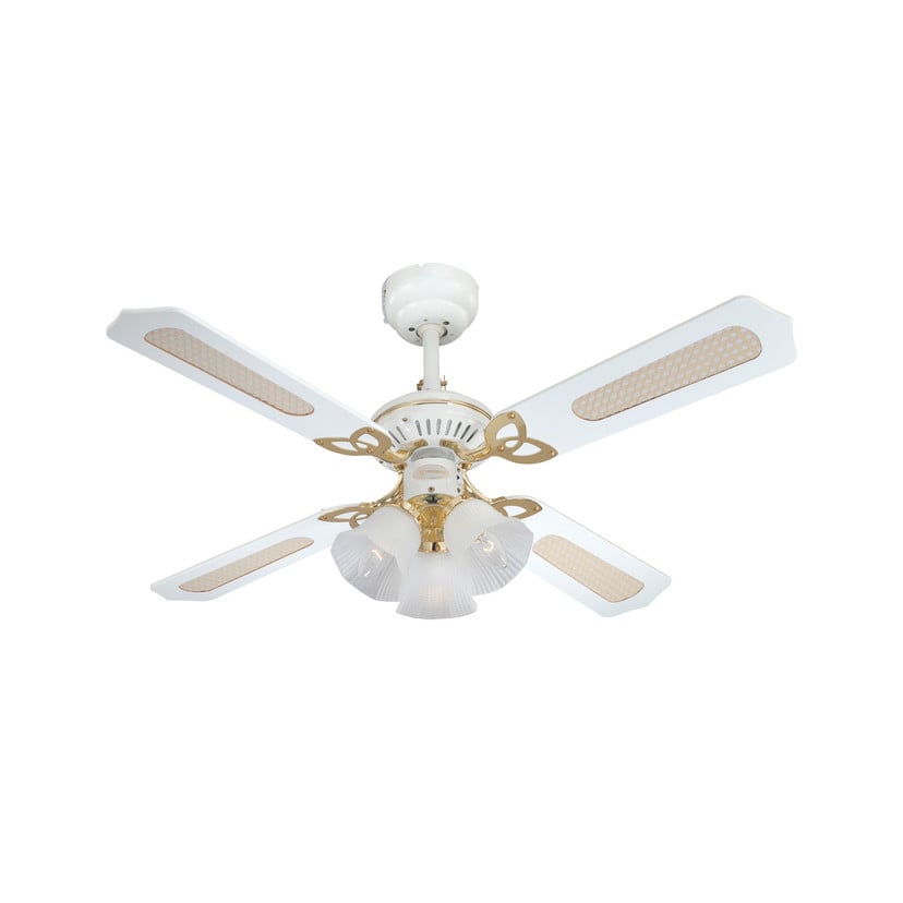 lampenwelt Westinghouse Princess Trio Ventilator weiß 105 cm