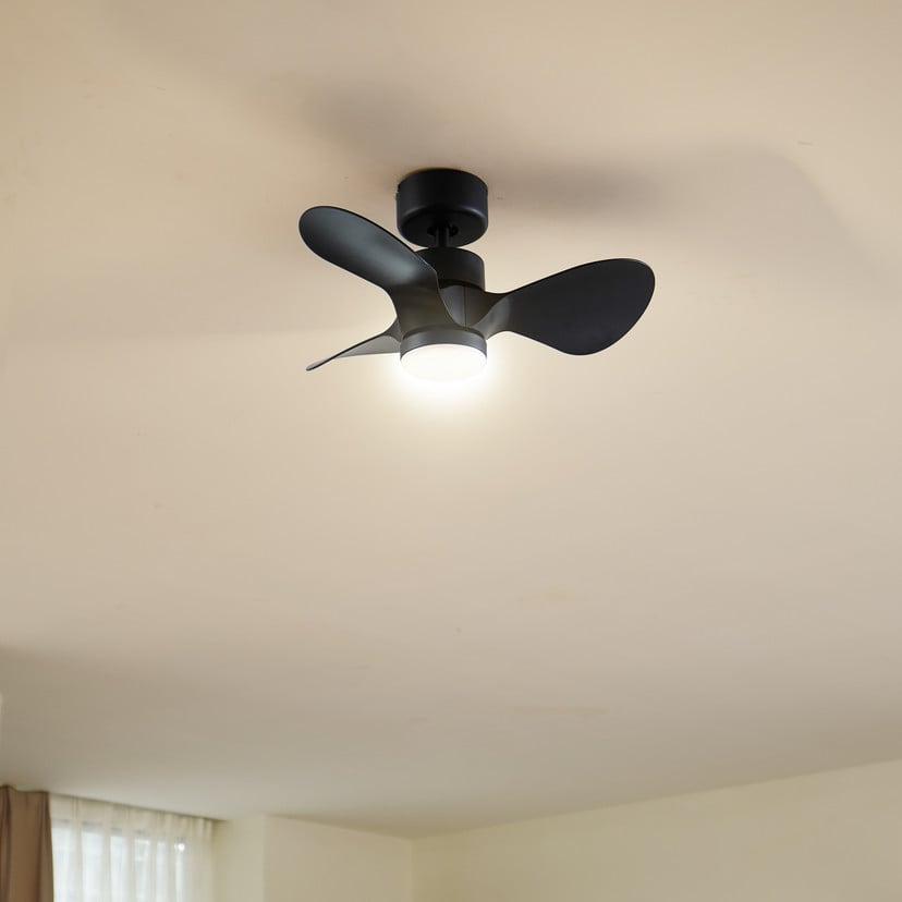 lampenwelt Lindby LED-Deckenventilator Enon schwarz DC-Motor leise Super Sparpreis