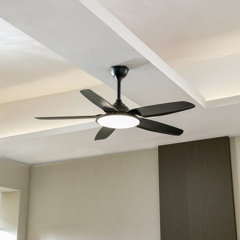 lampenwelt Lucande LED-Deckenventilator Divian schwarz DC leise CCT Zeitbegrenzte Promotion