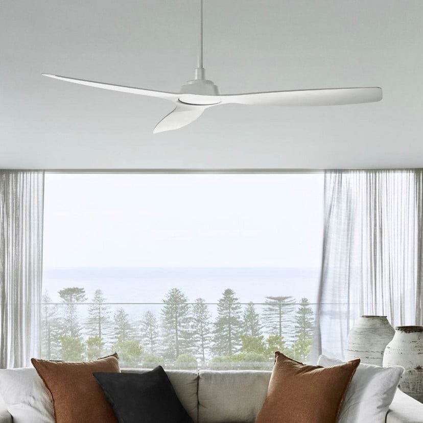 lampenwelt Beacon Deckenventilator Moto weiß Ø 132 cm leise Bis zu 65% Rabatt