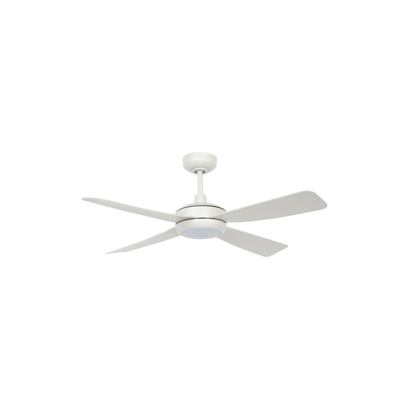 lampenwelt Beacon Deckenventilator mit Licht Slipstream weiß leise