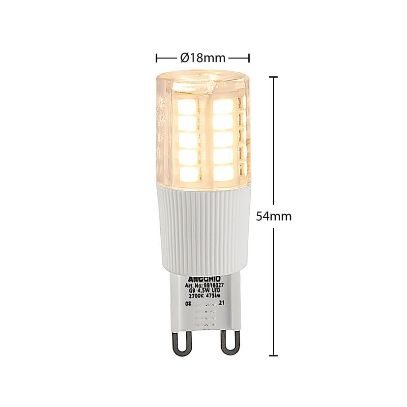 lampenwelt Arcchio LED-Stiftlampe G9 4 5 W klar 3.000 K dimmbar Fabrikladen