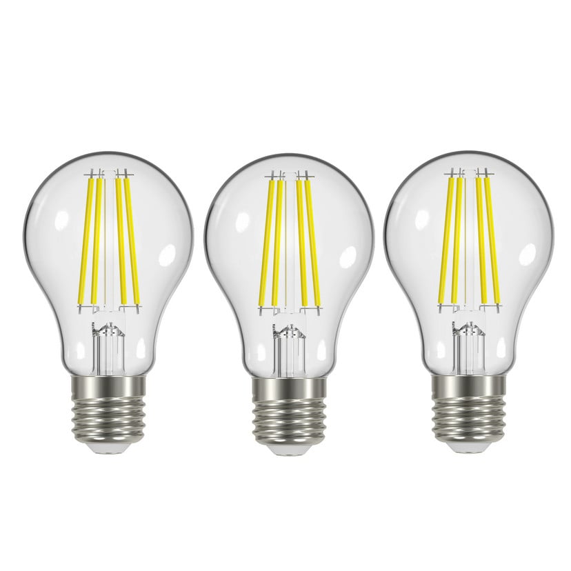 lampenwelt LED-Filament E27 5W 2.700K 1060 lm klar 3er-Set