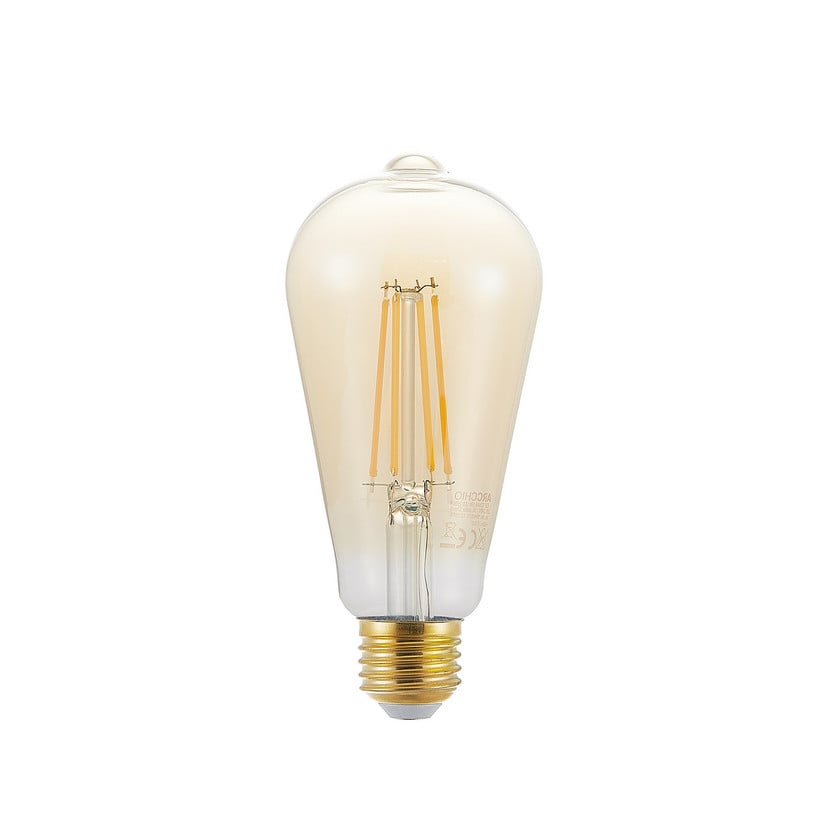 lampenwelt LED-Lampe E27 ST64 6 5W 2.500K amber 3-Step-Dimmer Outlet