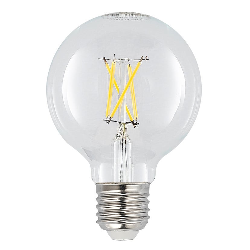 lampenwelt LED-Lampe E27 4W G80 2.700K Filament dimmbar klar