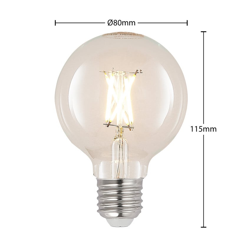 lampenwelt LED-Lampe E27 4W G80 2.700K Filament dimmbar klar im Angebot