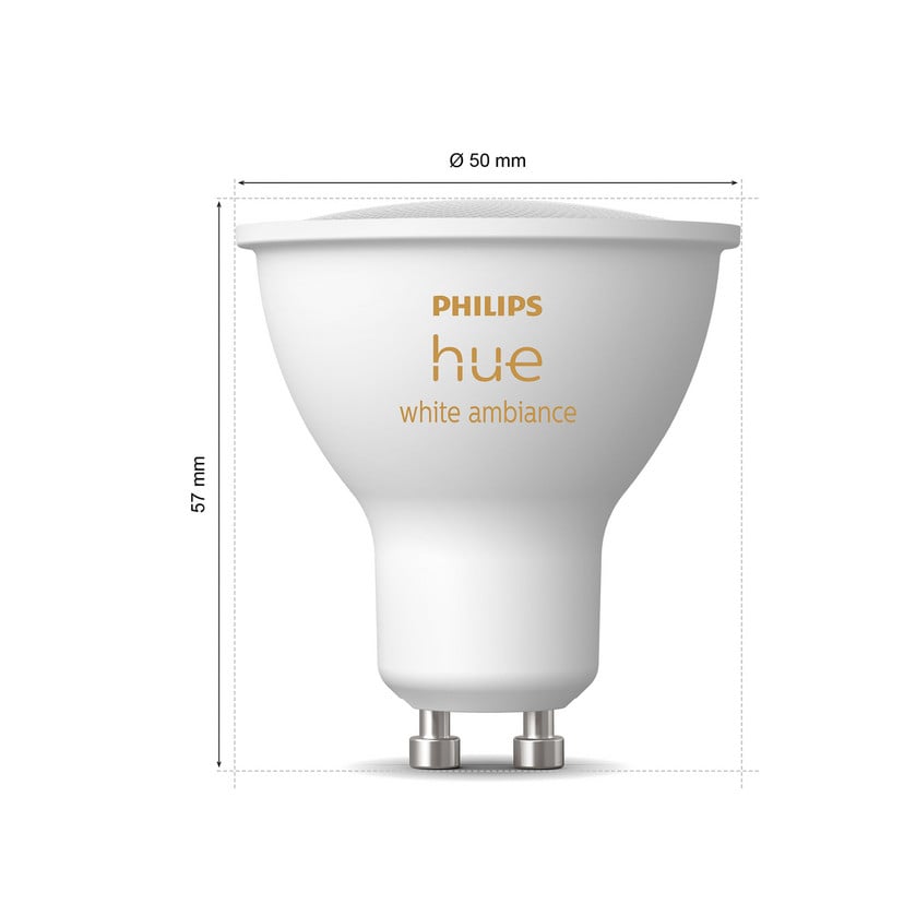 lampenwelt Philips Hue White Ambiance GU10 4 2W Reflektor 3er Valentinstagsangebot