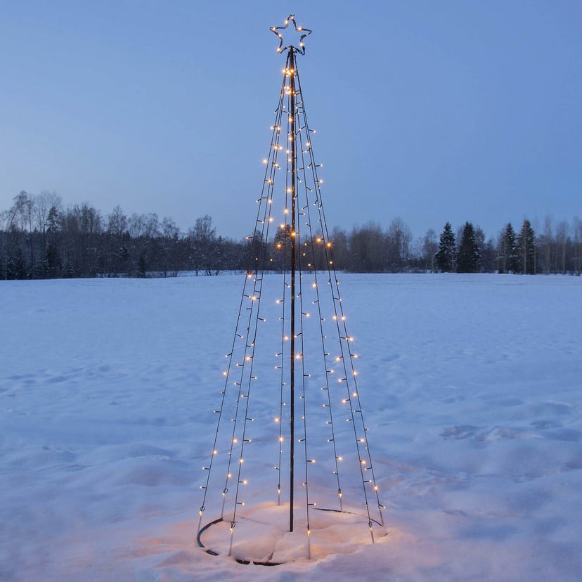 lampenwelt LED-Außendeko Light Tree LEDs teils blinkend