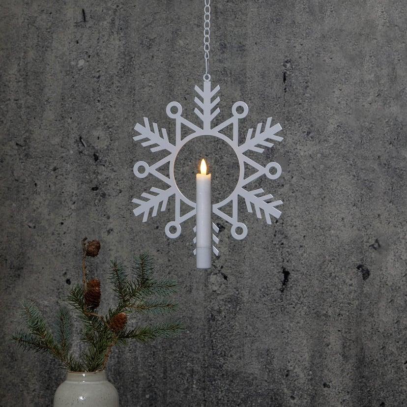 lampenwelt LED-Dekoleuchte Flamme Snow mit Wachskerze Exklusive Angebote