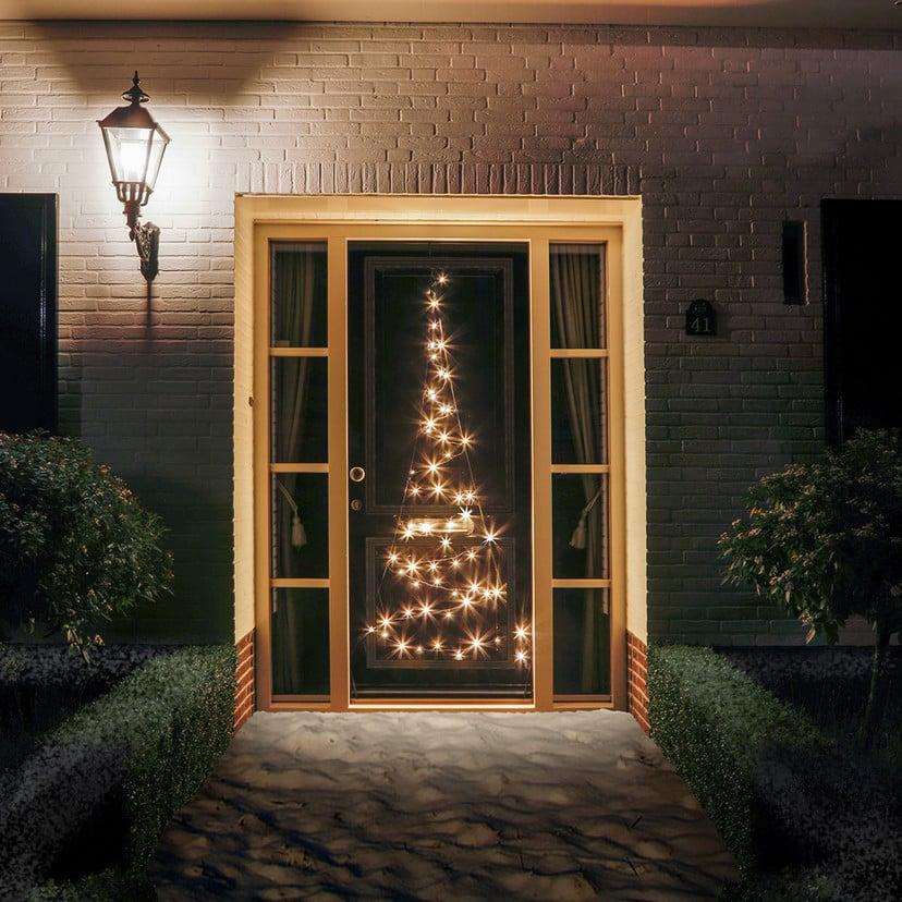 lampenwelt Tür-Weihnachtsbaum-Silhouette Fairybell 120 LEDs Tägliche Deals