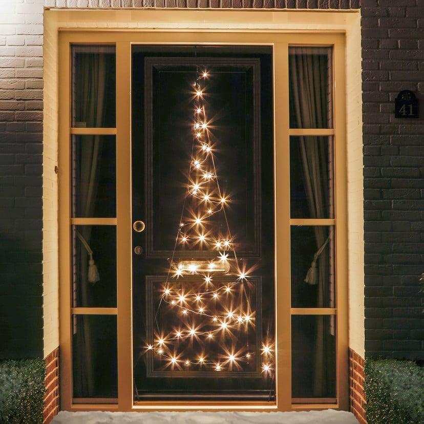 lampenwelt Tür-Weihnachtsbaum-Silhouette Fairybell 120 LEDs Tägliche Deals