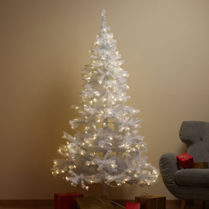 lampenwelt Weißer LED-Tannenbaum Ottawa für außen 2 1m 260LED Riesige Ersparnisse