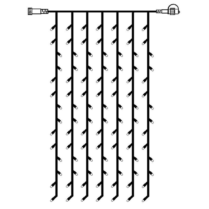 lampenwelt Erweiterungskette LED-Lichtervorhang System 24 Super Sparpreis