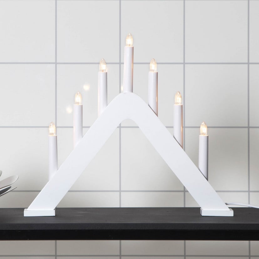 lampenwelt Modern designter Kerzenleuchter Jarve weiß Letzte 3 Tage