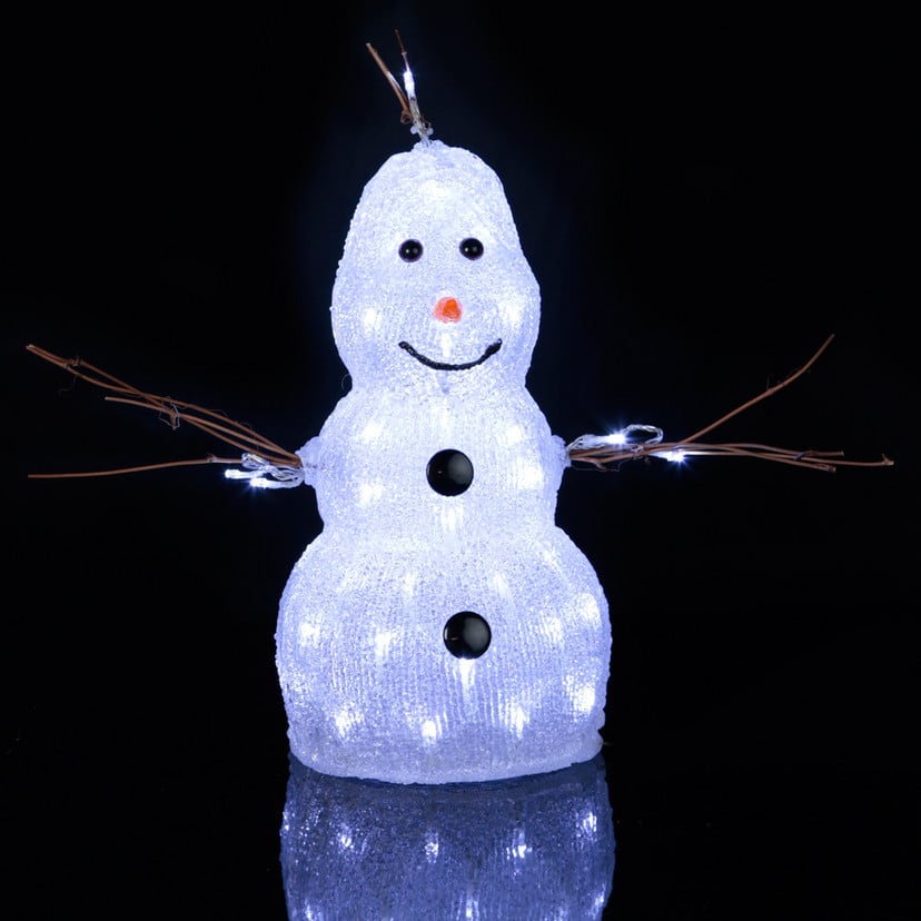 lampenwelt Kleine LED-Figur Crystal Snowman f. außen Discount Store für neue Produkte